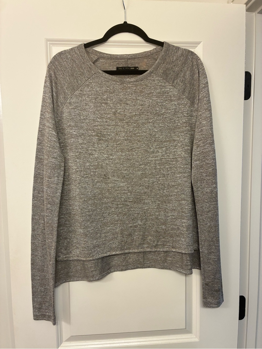 rag & bone Heather Gray Crewneck Pullover